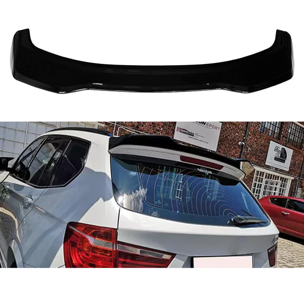 Rear Roof Spoiler Compatibility with 2011-2017 X3 F25 X3M Style Rear Trunk Roof Spoiler Lip Wing (Gloss Black)