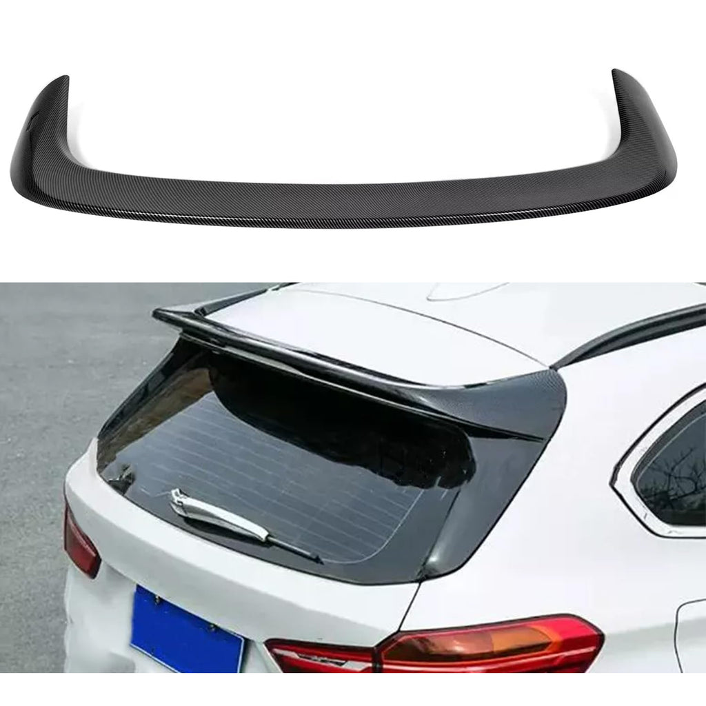 Roof Spoiler Compatibility with 2016-2021 X1 F48 F49 Rear Trunk Spliter Wing Lid (Carbon Fiber Style)