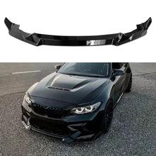 Load image into Gallery viewer, Front Bumper Lip Compatibility with 2019-2021 F87 M2 CS Style Front Chin Diffuser Lip Air Dam Splitter Spoiler (Gloss Black)