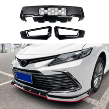 Load image into Gallery viewer, Front Bumper Compatibility with 2015-2017 F-150 Front Bumper Lip Spoiler Splitter Replace With Fog Lights Steel Black