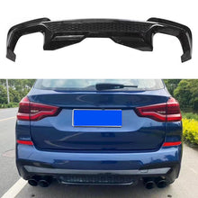 Load image into Gallery viewer, Rear Diffuser Lip Compatibility with 2017-2020 X3 G01 M Sport Rear Bumper Chin Lip Kit Spoiler Splitter Gloss Black