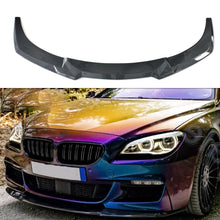 Load image into Gallery viewer, Front Bumper Lip Compatibility with 2012-2019 6 Series F06 F12 F13 M Sport Front Chin Diffuser Lip Air Dam Splitter Spoiler (Carbon Fiber Style)