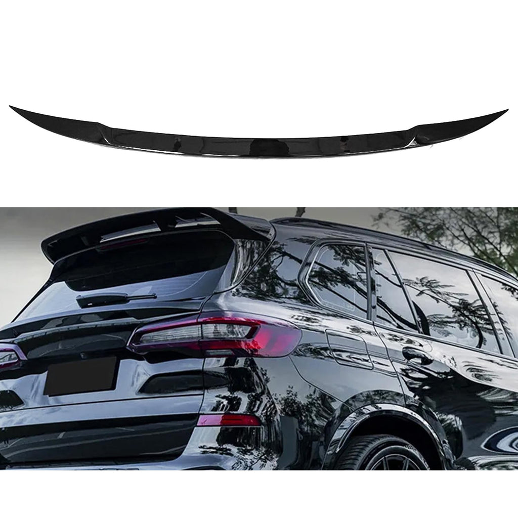 For 2019-2023 X5 G05 M Sport Tailgate mid Spoiler Wing Compatibility Tail Mid Rear Middle Spoiler Boot Wing (Gloss Black)