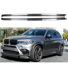 Load image into Gallery viewer, Side Skirts Compatibility with 2015-2019 5 Series F15 X5 F85 X5M F16 X6 F86 X6M Rocker Panel Line Door Extension Lips Pair Diffuser Bumper Lip Splitter (Carbon Fiber Style)