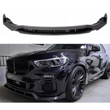Load image into Gallery viewer, For 2019-2023 X5 G05 M Sport Front Bumper Lower Valance Chin Lip Splitter Spoiler Kit (Carbon Fiber)