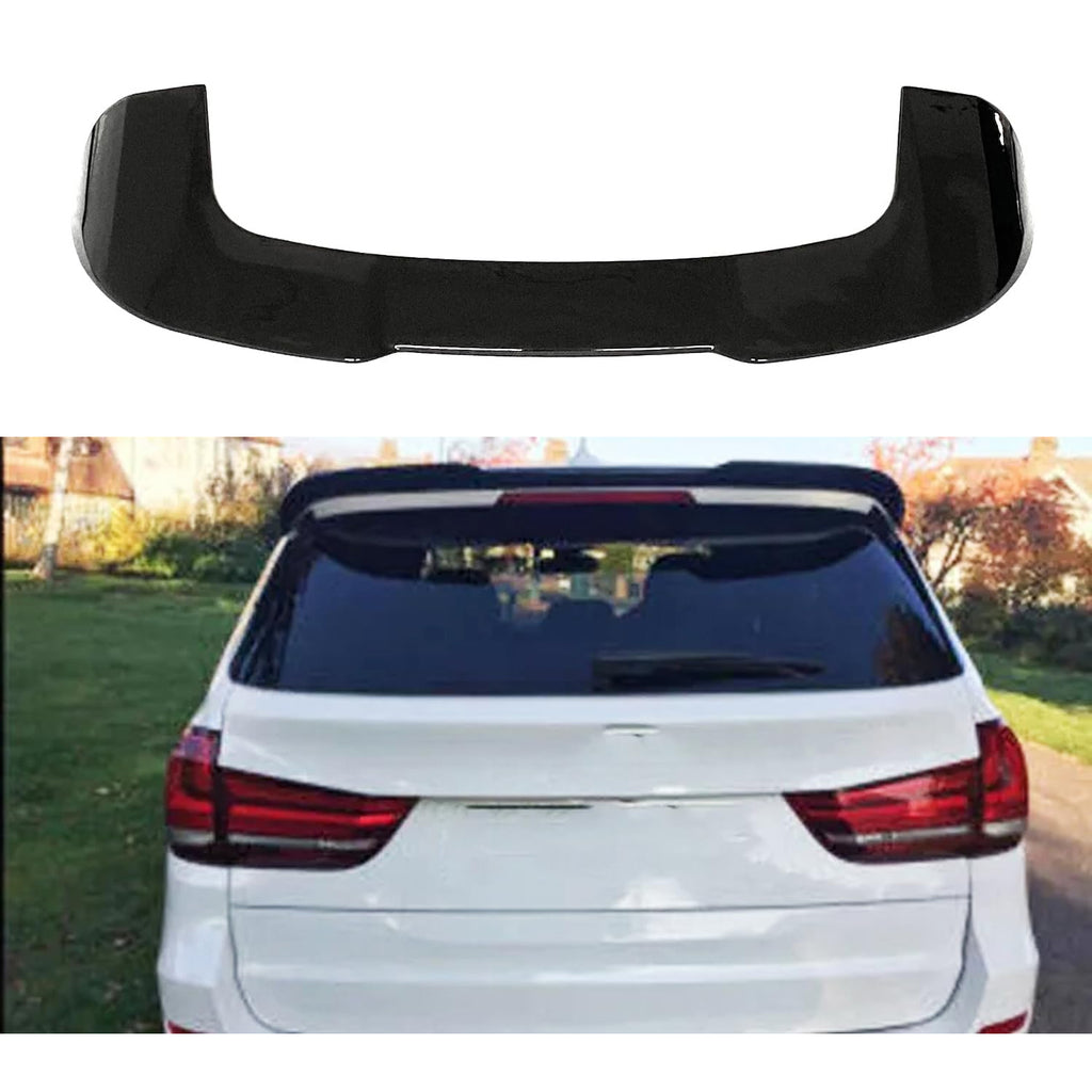 Rear Roof Spoiler Compatibility with 2014-2018 F15 F85 X5 X5M Rear Trunk Spliter Wing Lid (Gloss Black)