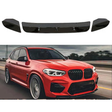 Load image into Gallery viewer, Front Bumper Lip Compatibility with 2019-2021 X3M F97 X4M F98 M Competition Sport Front Diffuser Chin Lip Air Dam Splitter Spoiler (Gloss Black)