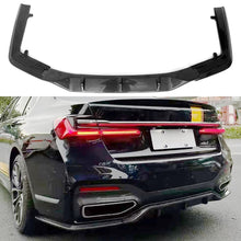 Load image into Gallery viewer, Rear Diffuser Compatibility with 2019-2022 7 Series G11 G12 M Sport Rear Bumper Chin Diffuser Kit Spoiler Splitter (Carbon Fiber Style)