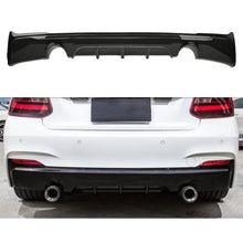 Load image into Gallery viewer, Compatibility with BMW F22 2 Series 2014-2020 M Sport Rear Bumper Lip Diffuser Lower Tail Bumper Lip Splitters Gloss Black