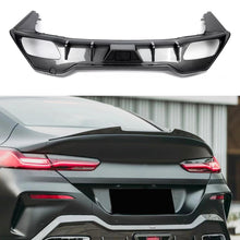 Load image into Gallery viewer, Rear Diffuser Compatibility with 2019-2023 8 Series G16 M Sport 4 Door Rear Bumper Chin Diffuser Kit Spoiler Splitter with Light (Carbon Fiber Style)