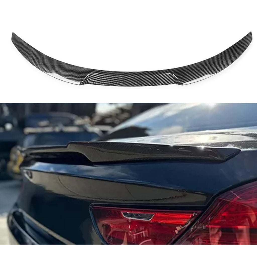 Rear Spoiler Compatibility with 2012-2018 6 Series F06 640i 650i M6 M4 Style Rear Trunk Wing Lid Spliter (Carbon Fiber Style)