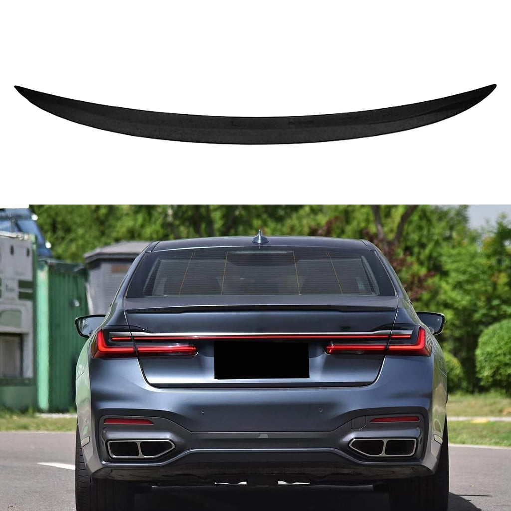 Rear Spoiler Compatibility with 2016-2022 7 Series G11 G12 740i 750i MP Style Rear Trunk Wing Lid Spliter (Gloss Black)