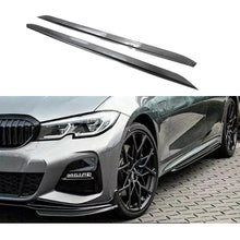 Load image into Gallery viewer, Side Skirts Compatibility with 2019-2022 3 Series G20 G28 M Sport Rocker Panel Line Door Extension Lips Pair Diffuser Bumper Lip Splitter (Carbon Fiber Style)