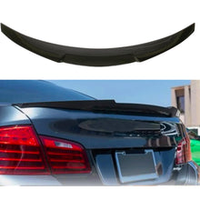 Load image into Gallery viewer, Spoiler Compatibility with 2011-2016 5 Series F10 M5 Sedan 528i 535i 550i M4 Style Rear Trunk Spoiler Wing Lid Splitter ABS Bodykit (Gloss Black)