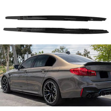 Load image into Gallery viewer, Side Skirts Compatibility with 2017-2022 5 Series G30 G31 F90 M5 Rocker Panel Line Door Extension Lips Pair Diffuser Bumper Lip Splitter (Gloss Black)