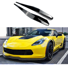 Load image into Gallery viewer, Side Skirts Compatibility with 2020-2023 Corvette C8 Rocker Panel Door Extension Lips Pair Diffuser Bumper Lip Splitter Gloss Black