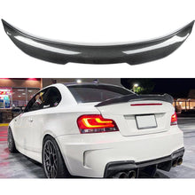 Load image into Gallery viewer, Rear Spoiler Compatibility with 2007-2013 1 Series E82 125i 128i 135i Coupe PSM Style Rear Trunk Spoiler Wing Lid Splitter Bodykit ABS (Carbon Fiber)
