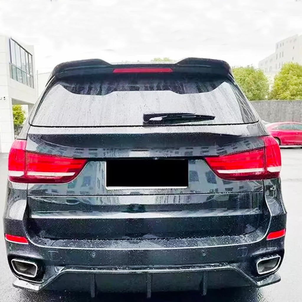 Rear Diffuser Compatibility with 2014-2018 X5 F15 Rear Bumper Chin Diffuser Kit Spoiler Splitter (Carbon Fiber Style)