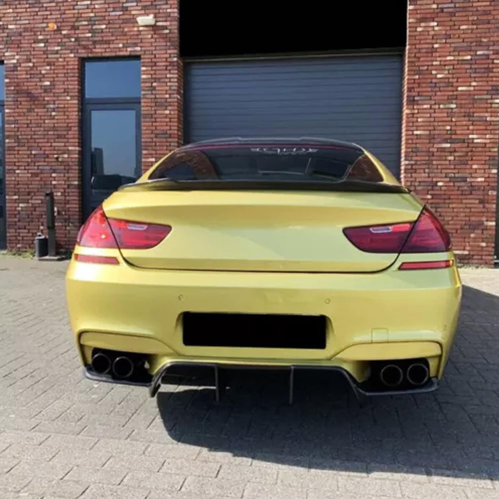 Rear Spoiler Compatibility with 2012-2018 6 Series F06 640i 650i M6 M4 Style Rear Trunk Wing Lid Spliter (Gloss Black)