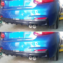 Load image into Gallery viewer, Rear Diffuser Compatibility with 2014-2020 2 Series F22 F23 M Sport Rear Bumper Lip Diffuser Lower Tail Bumper Lip Splitters (Carbon Fiber Style)