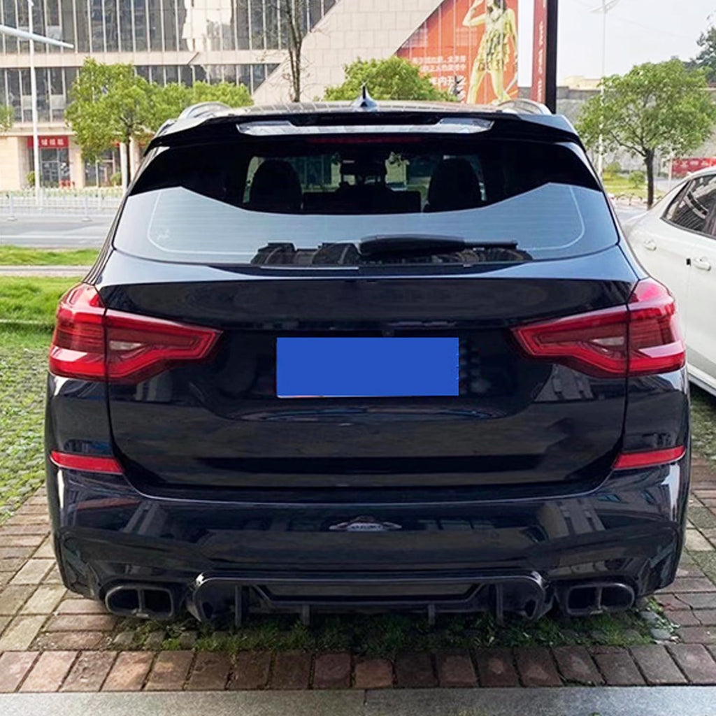 Roof Spoiler Compatibility with 2018-2023 X3 G01 MP Style Rear Trunk Spliter Wing Lip (Gloss Black)