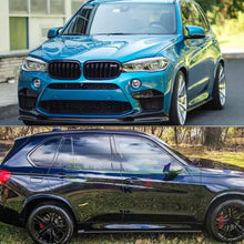 Load image into Gallery viewer, Side Skirts Compatibility with 2015-2019 5 Series F15 X5 F85 X5M F16 X6 F86 X6M Rocker Panel Line Door Extension Lips Pair Diffuser Bumper Lip Splitter (Gloss Black)