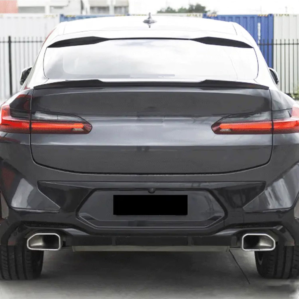 Spoiler Compatibility with 2018-2022 X4 G02 X4M F98 Rear Trunk Spliter Wing Lid (Carbon Fiber Style)
