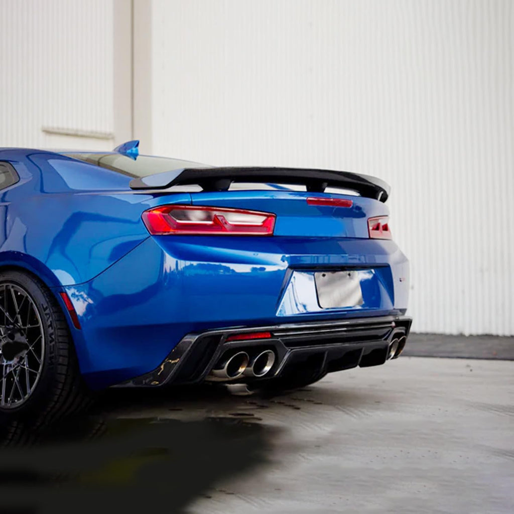 Spoiler Compatibility with 2016-2023 Camaro LS LT1 LT SS RS ZL1 Style Rear High Wing Trunk Lid Carbon Fiber