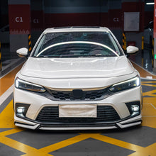 Load image into Gallery viewer, Front Lip Compatibility with 2022-2024 Civic Yofer Style Front Bumper Chin Lip Splitter Spoiler Kit Black White
