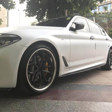 Load image into Gallery viewer, Side Skirts Compatibility with 2017-2022 5 Series G30 G31 F90 M5 Rocker Panel Line Door Extension Lips Pair Diffuser Bumper Lip Splitter (Carbon Fiber Style)