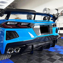 Load image into Gallery viewer, Rear Diffuser Lip Compatibility with 2020-2023 Corvette C8 Z51 Stingray Rear Lower Bumper Chin Diffuser Kit Body Kits Spoiler Splitter Gloss Black