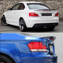 Load image into Gallery viewer, Spoiler Compatibility with 2007-2013 1 Series E82 128i 135i Coupe MP Style Rear Trunk Spoiler Wing Lid Splitter Bodykit ABS (Gloss Black)