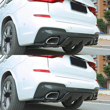 Load image into Gallery viewer, Rear Diffuser Compatibility with 2018-2021 X3 G01 M Sport BK Style Rear Bumper Chin Diffuser Kit Spoiler Splitter Gloss Black
