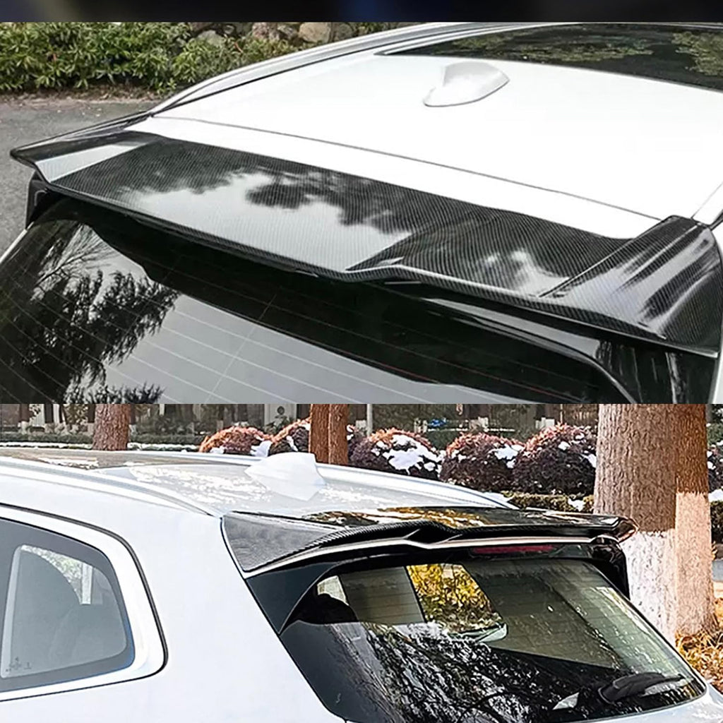 Rear Roof Spoiler Compatibility with 2018-2023 X3 G01 Rear Trunk Spliter Wing Lip (Carbon Fiber Style)