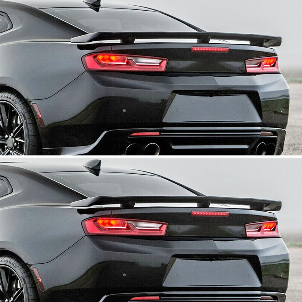Spoiler Compatibility with 2016-2023 Camaro LS LT1 LT SS RS ZL1 Style Rear High Wing Trunk Lid Gloss Black