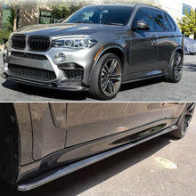Load image into Gallery viewer, Side Skirts Compatibility with 2015-2019 5 Series F15 X5 F85 X5M F16 X6 F86 X6M Rocker Panel Line Door Extension Lips Pair Diffuser Bumper Lip Splitter (Carbon Fiber Style)