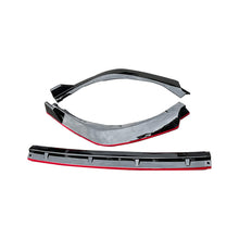 Load image into Gallery viewer, Compatibility with 2021-2022 Camry XLE LE Front Bumper Lip Front Chin Lip Spoiler Splitter Gloss Black with Red Line 3PCS