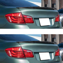 Load image into Gallery viewer, Spoiler Compatibility with 2011-2016 5 Series F10 M5 Sedan 528i 535i 550i M4 Style Rear Trunk Spoiler Wing Lid Splitter ABS Bodykit (Carbon Fiber)