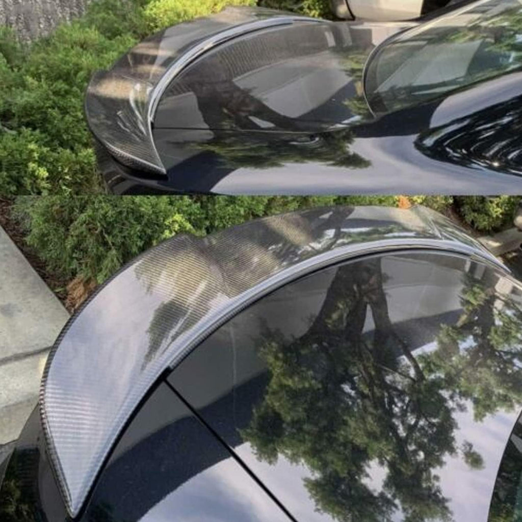 Rear Spoiler Compatibility with 2015-2022 Charger Trunk Spoiler Rear Wing Spoiler Lip Carbon Fiber