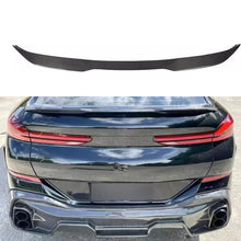 Load image into Gallery viewer, Spoiler Compatibility with 2020-2023 X6 G06 M Sport Rear Trunk Spoiler Wing Lid Splitter Bodykit ABS (Carbon Fiber Style)