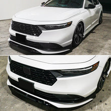 Load image into Gallery viewer, Front Bumper Lip Compatibility with 2023-2024 Accord 11th Front Diffuser Chin Lip Splitter Spoiler BodyKit (Pearl White Black)