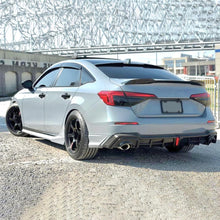Load image into Gallery viewer, Rear Diffuser Lip Compatibility with 2022-2024 Civic 11th Gen Yofer Style V2 LED Light Rear Bumper Chin Lip + Sonic Gray Corner Spats