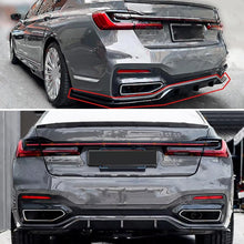 Load image into Gallery viewer, Rear Diffuser Compatibility with 2019-2022 7 Series G11 G12 M Sport Rear Bumper Chin Diffuser Kit Spoiler Splitter (Gloss Black)