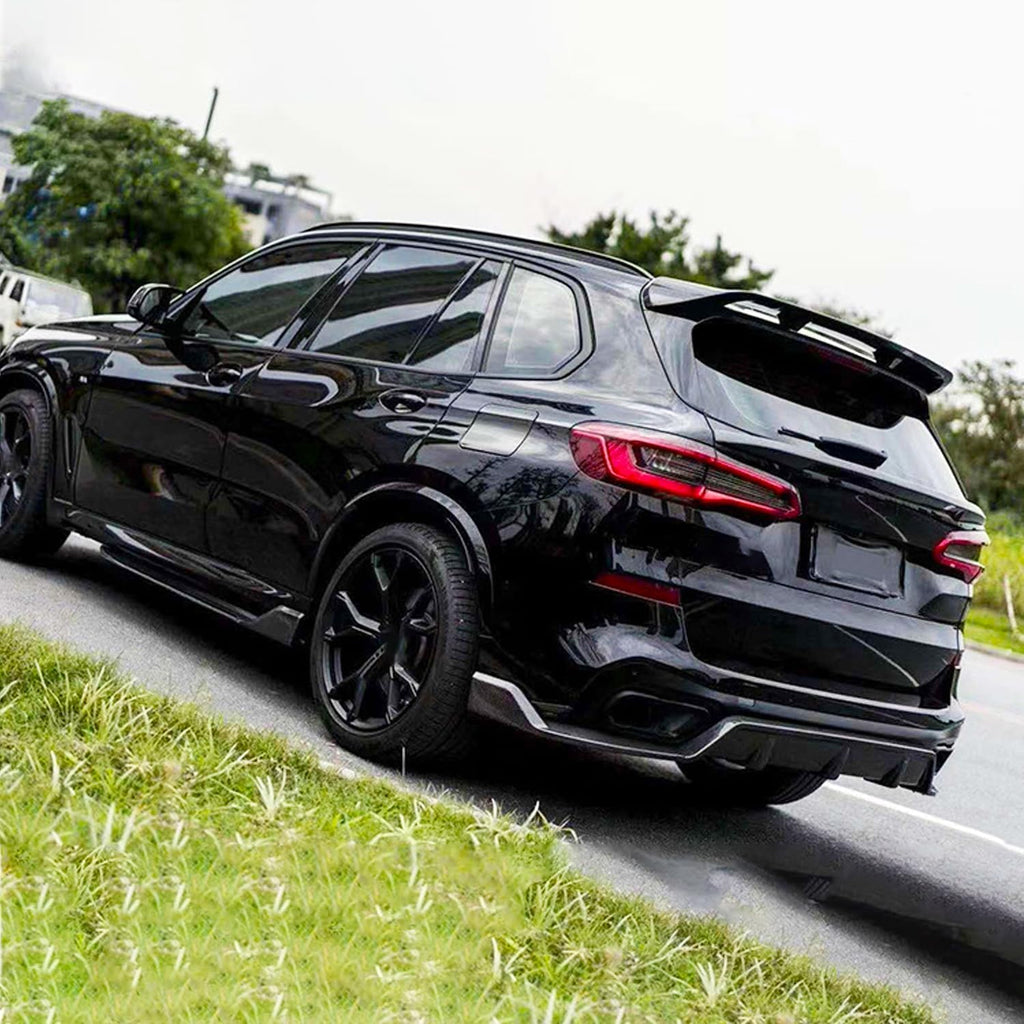 For 2019-2023 X5 G05 M Sport Tailgate mid Spoiler Wing Compatibility Tail Mid Rear Middle Spoiler Boot Wing (Gloss Black)