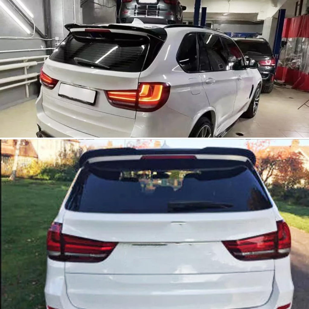Rear Roof Spoiler Compatibility with 2014-2018 F15 F85 X5 X5M Rear Trunk Spliter Wing Lid (Gloss Black)