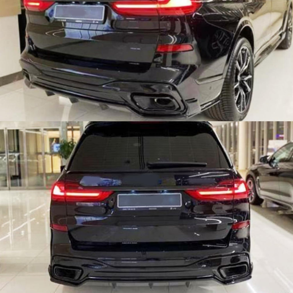 Rear Diffuser Compatibility with 2019-2023 X7 G07 M Sport Rear Bumper Chin Diffuser Lip Kit Spoiler Splitter Bodykits