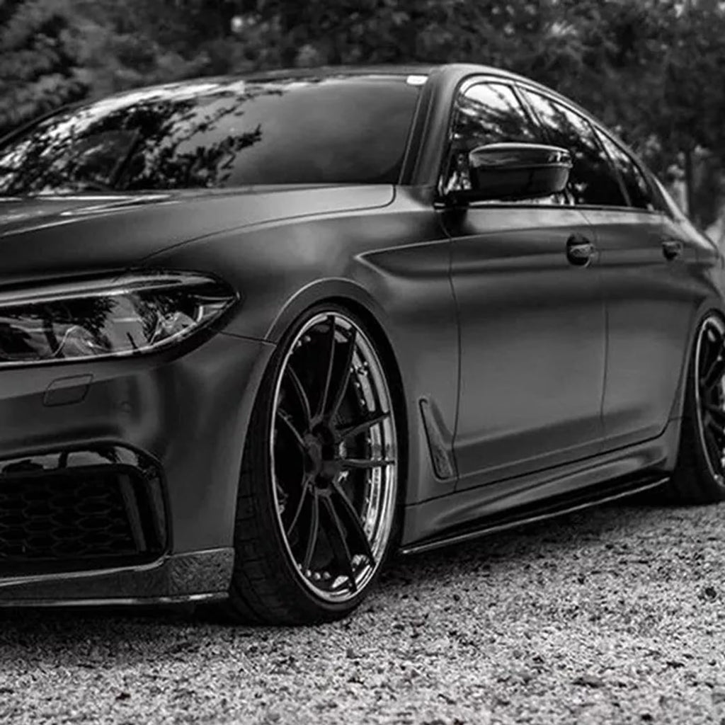 Side Skirts Compatibility with 2017-2022 5 Series G30 G31 F90 M5 Rocker Panel Line Door Extension Lips Pair Diffuser Bumper Lip Splitter (Gloss Black)
