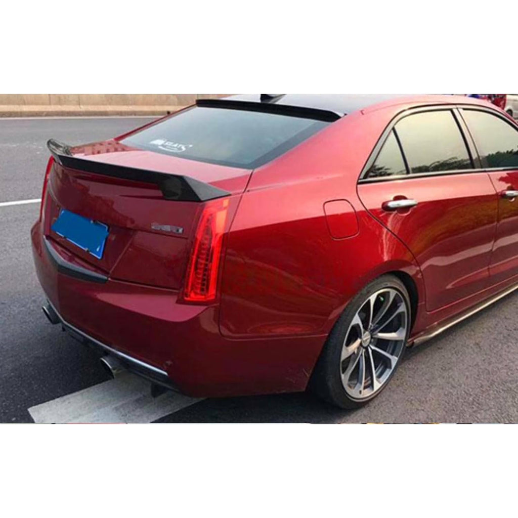 Spoiler Compatibility with 2013-2019 ATS ATS-L V Style Rear HighKick Trunk Spoiler Wing Lid Gloss Black