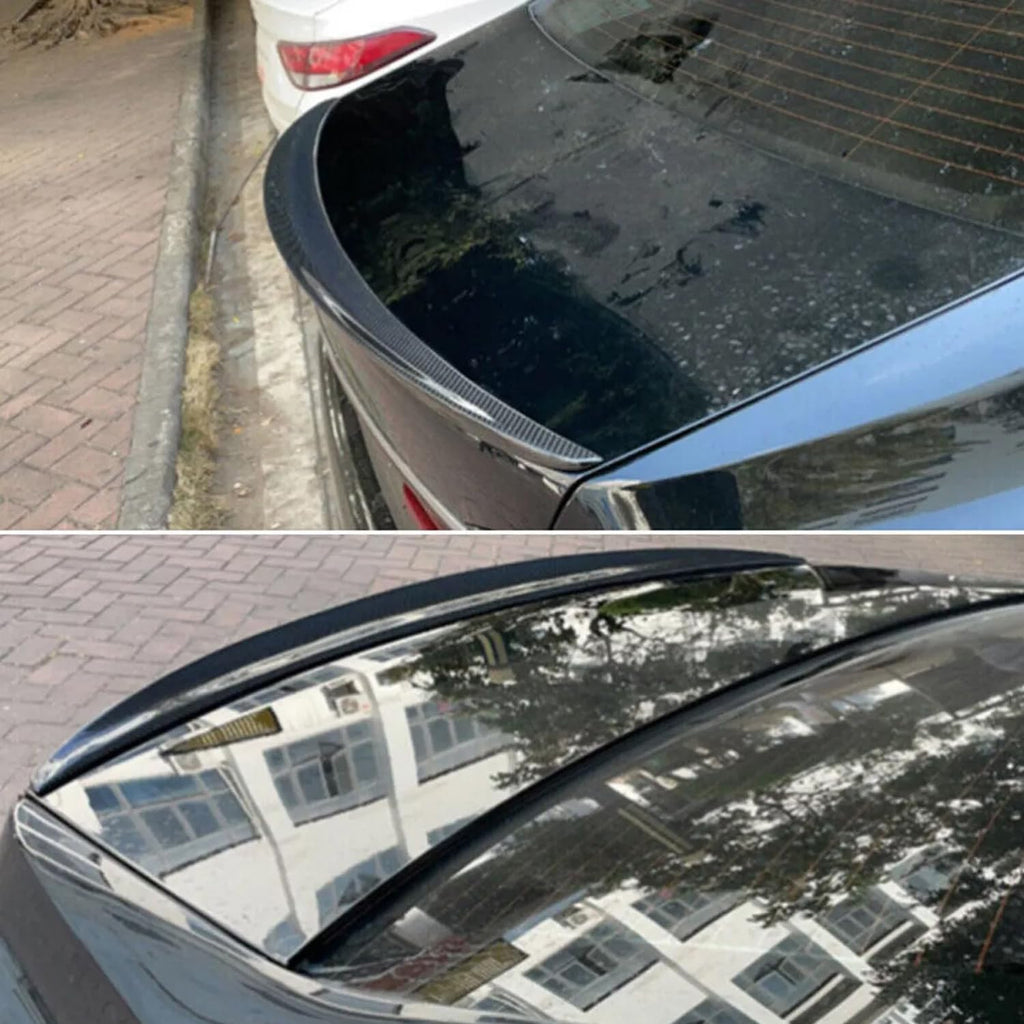 Rear Spoiler Compatibility with 2016-2022 7 Series G11 G12 740i 750i MP Style Rear Trunk Wing Lid Spliter (Carbon Fiber Style)