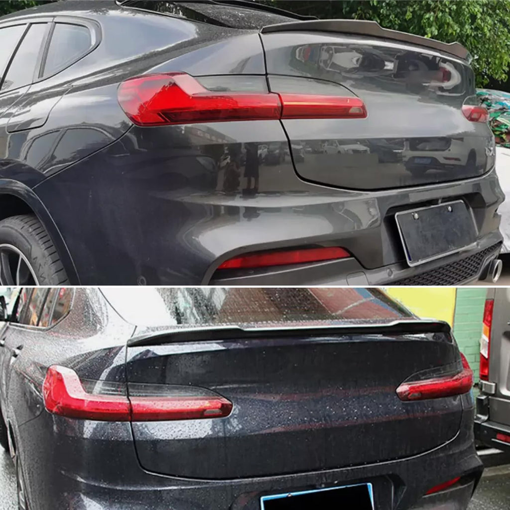 Spoiler Compatibility with 2018-2022 X4 G02 X4M F98 Rear Trunk Spliter Wing Lid (Carbon Fiber Style)